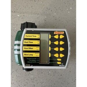 Vigoro 196-036 Wireless Electronic Lawn Hose Water Watering Timer - 6 Cycles